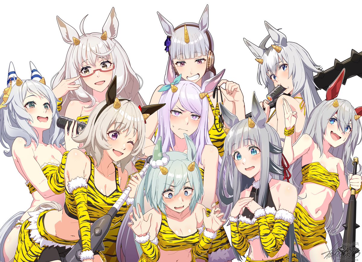 sino_s15R's tweet photo. 芦毛っ子たちの節分イベントがあったらしい https://t.co/TP7nndjrFb