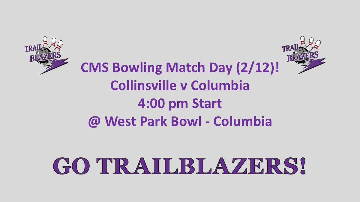 Boxout5's tweet image. CMS Bowling v. Columbia Today!