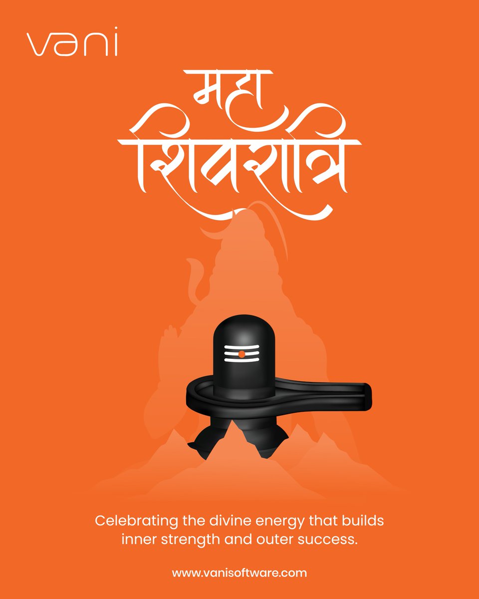 VaniSoftware's tweet photo. This holy time of Mahashivratri, let us receive blessings from Mahadev through power, enlightenment, and steadfastness. 🙏🔱

#VaniSoftware #mahashivratri2026 #harharmahadev #DivineEnergy #spirituality #blessings #festivevibes #GrowthAndSuccess #IndianFestival https://t.co/WD1d5ZCIRt
