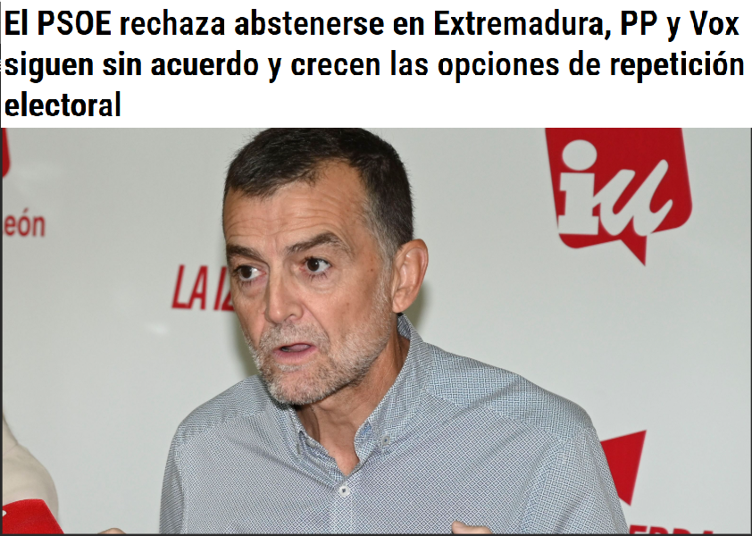 Si #Extremadura vuelve a las urnas, habrá que ver si Sumar termina de reventar los buenos resultados electorales obtenidos por Podemos e IU.

<a href="/MailloAntonio/">Antonio Maíllo 🇪🇭🔻</a>,¿Qué vais a hacer en Extremadura? 

¿Romper con Podemos e iros con un Sumar que no existe en la región?

Se huele a que si.