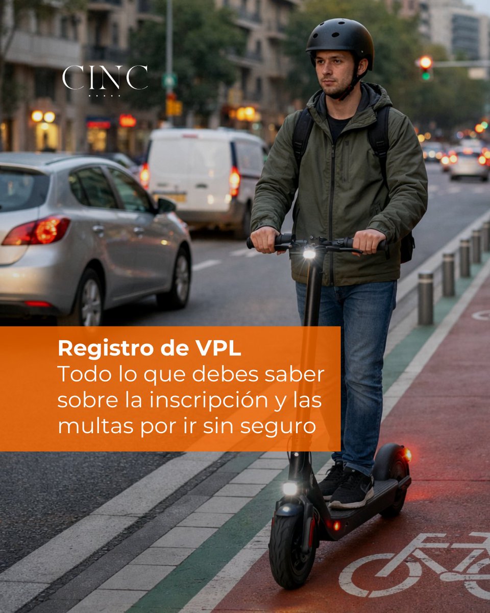 🛴 ¿Conoces el registro de VPL? Te explicamos todo lo que debes saber sobre la inscripción y las multas por ir sin seguro.
📲 En el blog de CINC te lo explicamos: cinc.com/es/registro-de….
#vpl #VehículosPersonalesLigeros #patinetes #CincAsesoría #seguros