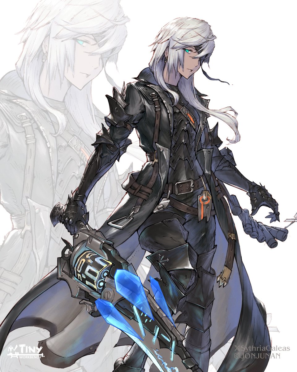 SythriaGaleas's tweet photo. alt crop of an ol #FFXIV Gunbreaker hyur midlander comm in Kaine's pose!

high-res pic👀

#FFXIVART #FF14art #FF14 #FF14イラスト #おはミド https://t.co/xePCJLrrzo