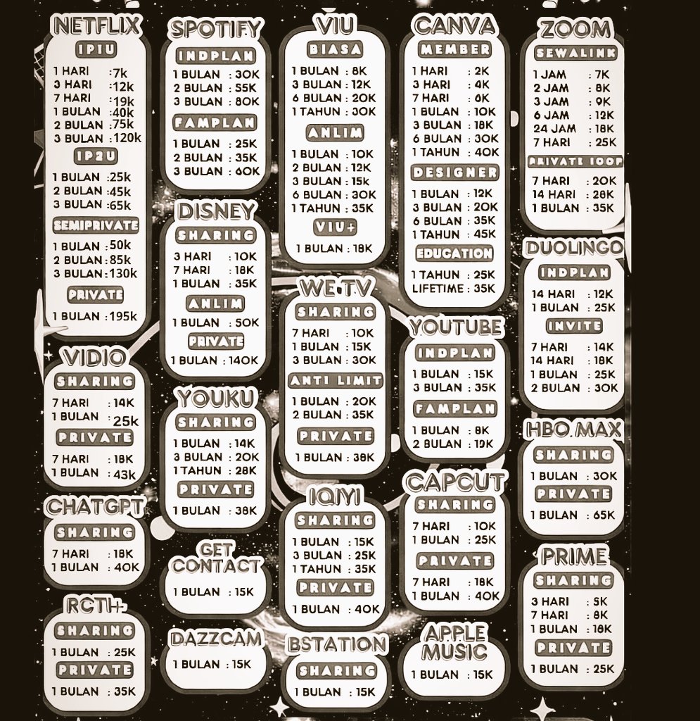 WTS WTB JUAL BELI SEWA LANGGANAN APP PREMIUM TRUSTED BERGARANSI FAST RESPOND DAN PERBAIKAN 

☎  085119277962
BISA LANGSUNG DI BIO YAA 

CHATGPT NETFLIX SPOTIFY CANVA DISNEY VIDIO PRIME IQIYI YOUKU WETV LOKLOK YOUTUBE APPLE MUSIC CAPCUT GETCONTACT ZOOM 
#zonauang #zonajajanᅠᅠ