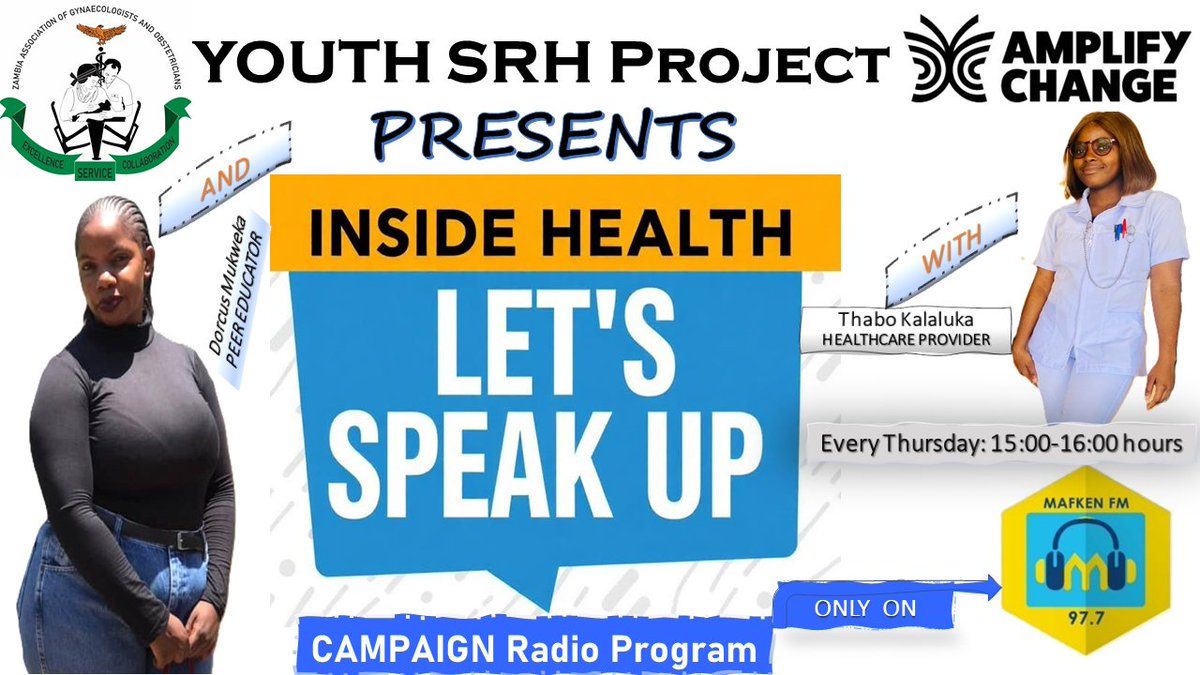 We are LIVE on AIR @MAFKEN FM (97.7 FM), 15:00 to 16:00 hours discussing Teenage Pregnancy. Join us and be part of this interesting conversation!!
#adolescenthealth
#TeenAgePregnancyAwareness
#PublicHealth
#ZAGOSavingLives