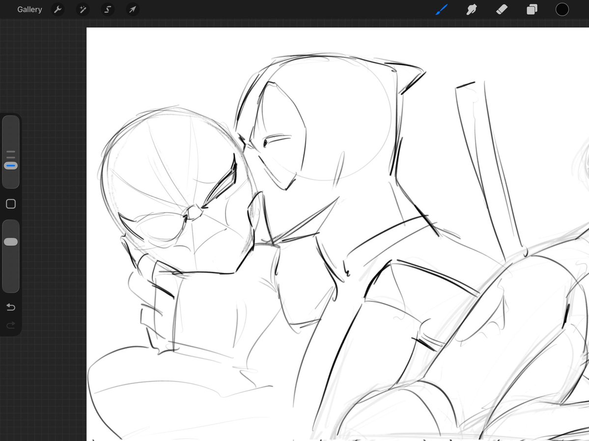 From last night's stream! #Spiderman #deadpool #spideypool