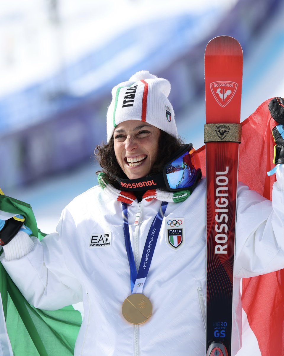 fisalpine's tweet photo. 🥇🥈🥉 Women’s Super G Podium!
What an amazing race thank you Cortina once again for the magic! ❄️✨

🥇 Federica Brignone 🇮🇹
🥈 Romane Miradoli 🇫🇷
🥉 Cornelia Huetter 🇦🇹

📸 FIS / Action Press

#FISAlpine #ILoveSnow #PassionBeyondLimits #MilanoCortina2026 https://t.co/30pT4saeaZ