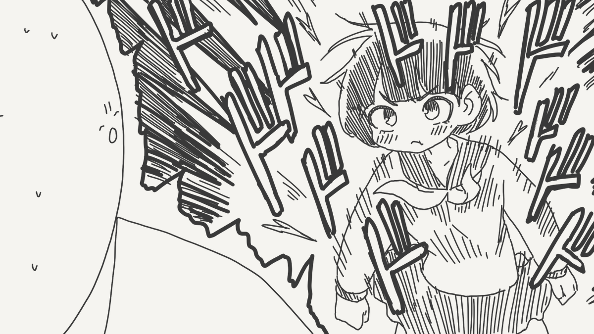 気づかないフリしてる絵です。