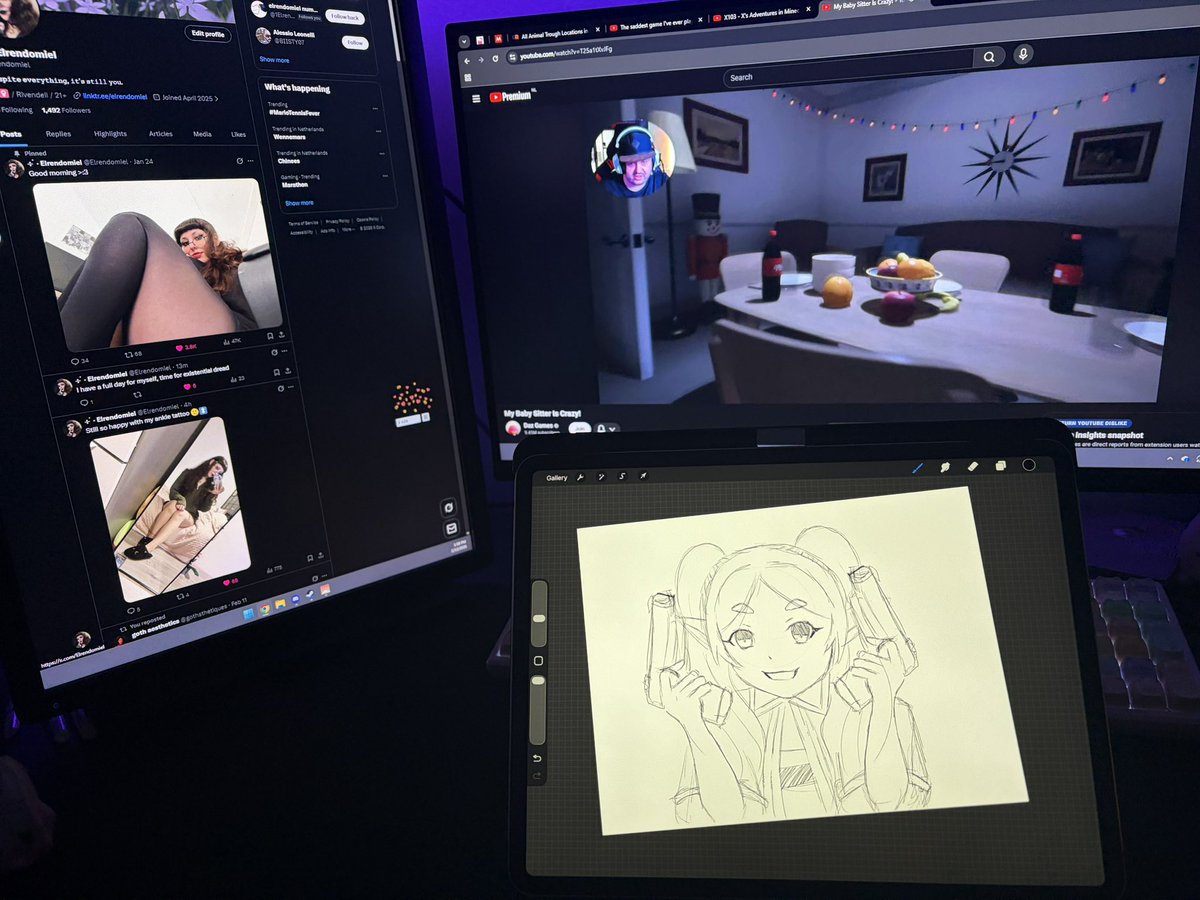 Yeah yeah yeah (yes I am drawing the Frieren meme)