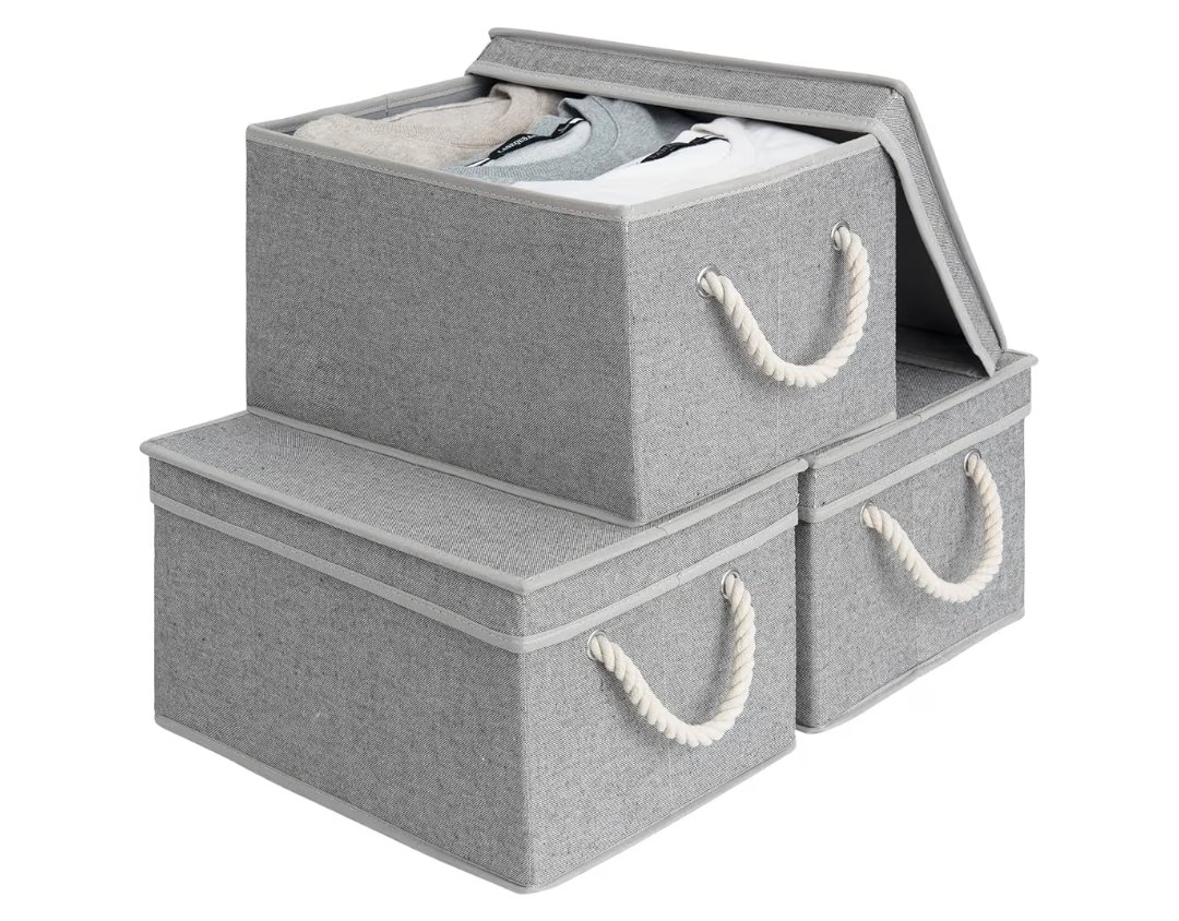 TheTrendy_Times's tweet image. 15% Off
StorageWorks Storage Bins with Lids, Decorative Storage Boxes with Lid and Soft Rope Handles, Foldable Storage Baskets for Closet, Shelves, Stackable, 3-Pack, Gray, Large
#storagebins #storagebasket #spacesaver #HomeEssentials #AmazonDeals
amzn.to/4kwp0Nb