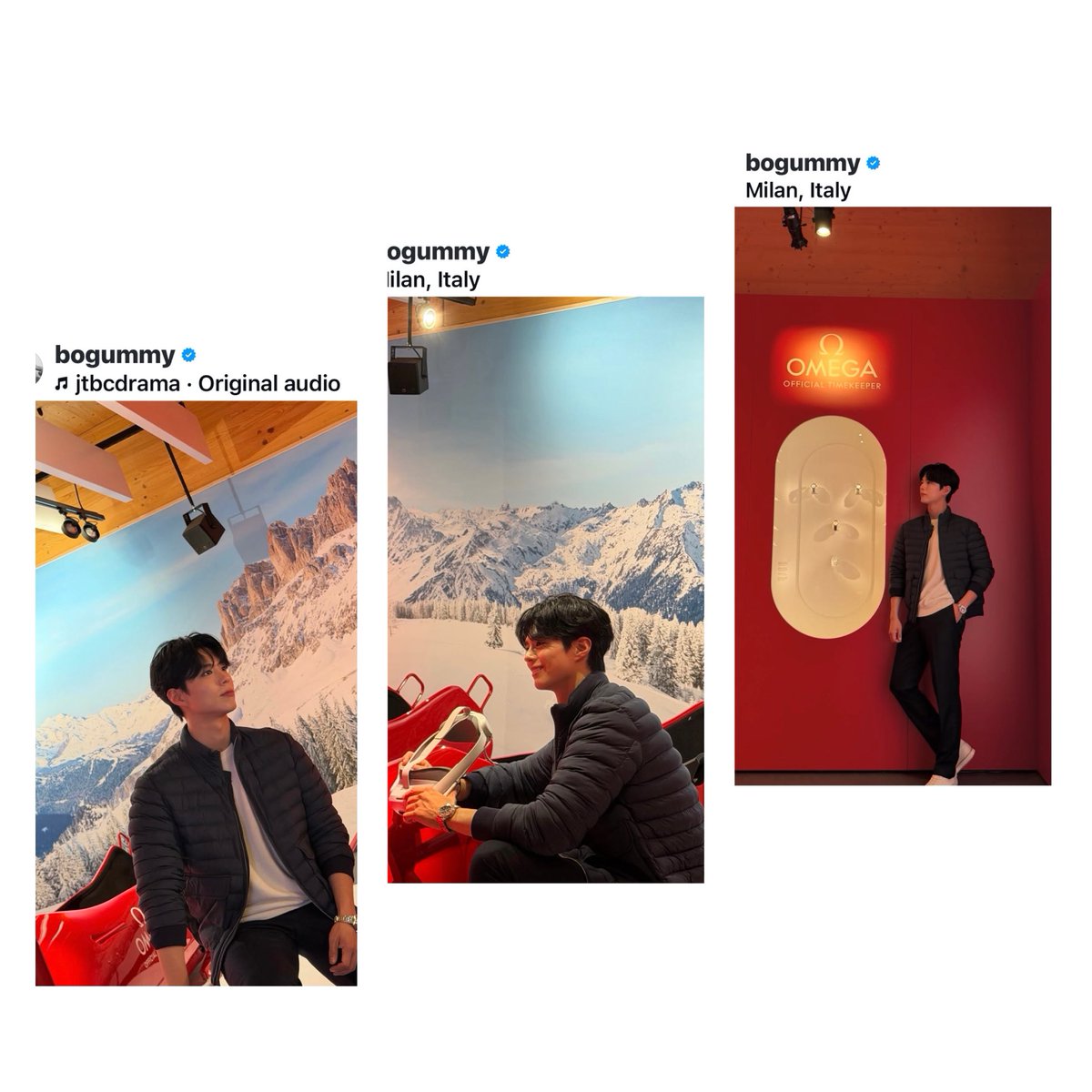 From your IG my wonderful ⁦<a href="/BOGUMMY/">박보검</a>⁩ ❤️♥️is there any doubt who’s the star ⭐️? You looks so happy pretty and colorful fly  higher 🙏🌷🩷❤️have a nice evening #parkbogum #omega and friends 💐💕