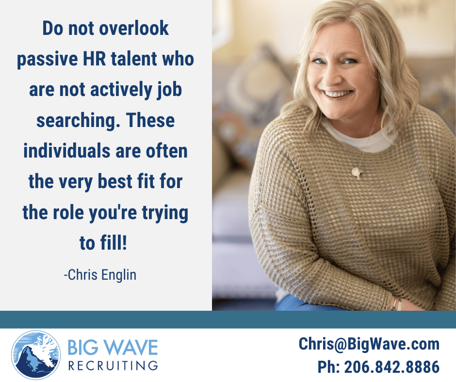 I've had a high success rate placing people who were not actively looking for a new role. These candidates, often called 'passive candidates' are already employed, and oftentimes doing just fine in their current role. 

#Hiring2026 #HiringTips
