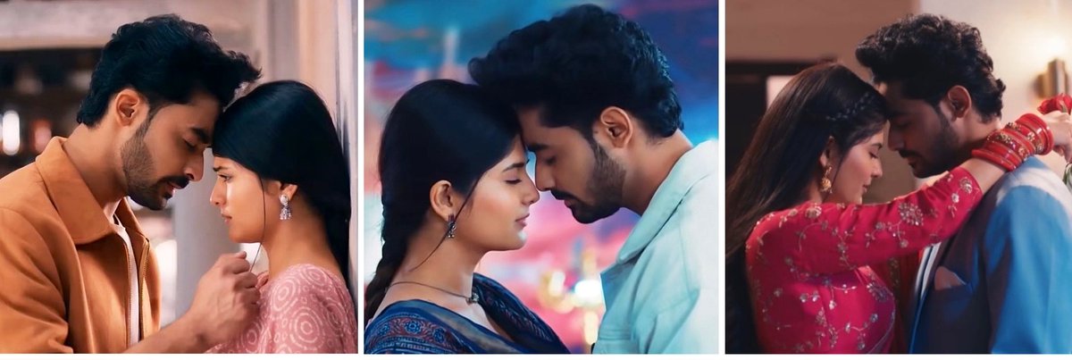 ShashiU10's tweet photo. From hesitating and disliking it when he came close… to dreaming about him… to finally living that love for real 

she really came such a long way 🥹❤️

#MaanaKeHumYaarNahi #MKHYN #KriShi https://t.co/YJTyMbxUdW