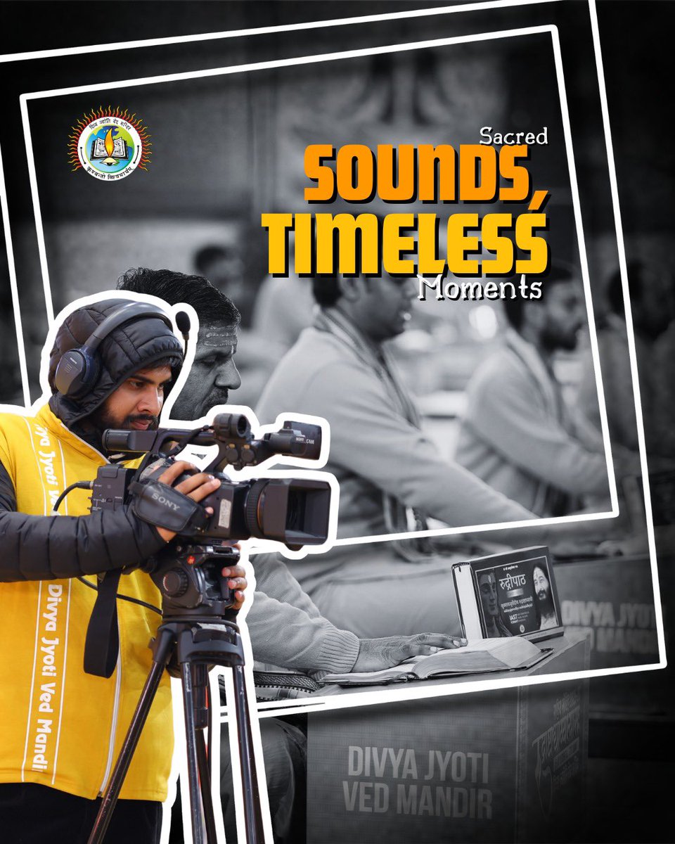 djvmvedmandir's tweet photo. Behind every powerful moment lies a silent dedication. 🎥✨
Our cameramen and videography team- patiently capturing the essence, energy, and timeless vibrations of the event.
Because some moments deserve to be preserved,
not just remembered. 🕉️
#BehindTheScenes #DJVM #EventHighlights #TimelessMoments #VedicTradition