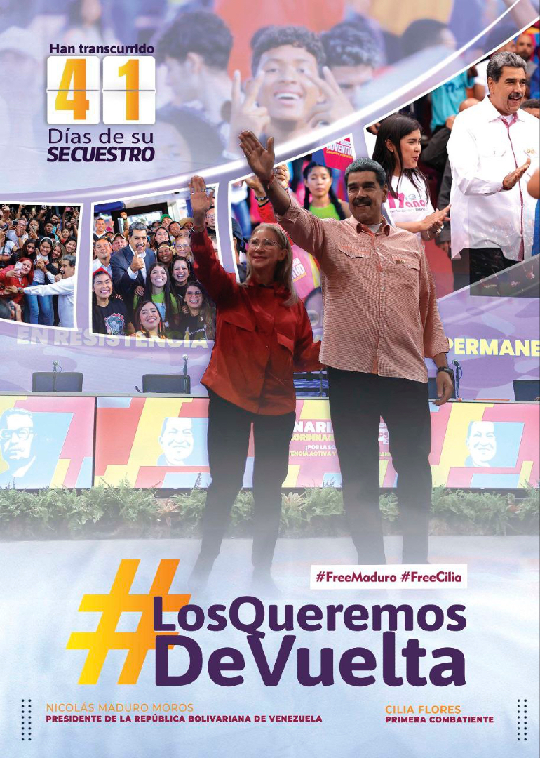 #LosQueremosDeVuelta #BringThemBack #FreeMaduro #FreeCilia 👉🏾✌🏾
