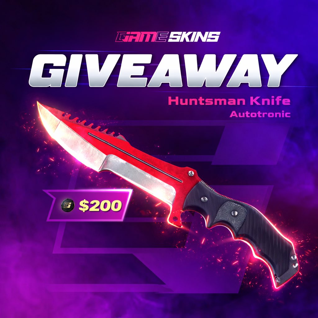 KingHaiX's tweet image. 🎁 Huntsman Knife | Autotronic Giveaway ($200)

➡️ TO ENTER:

✅ Follow @KingHaiX &amp;amp; @JamSkins
✅ Retweet
✅ Tag 2 friends

Ends in 7 days ⏰

#CS2 #CS2Giveaway