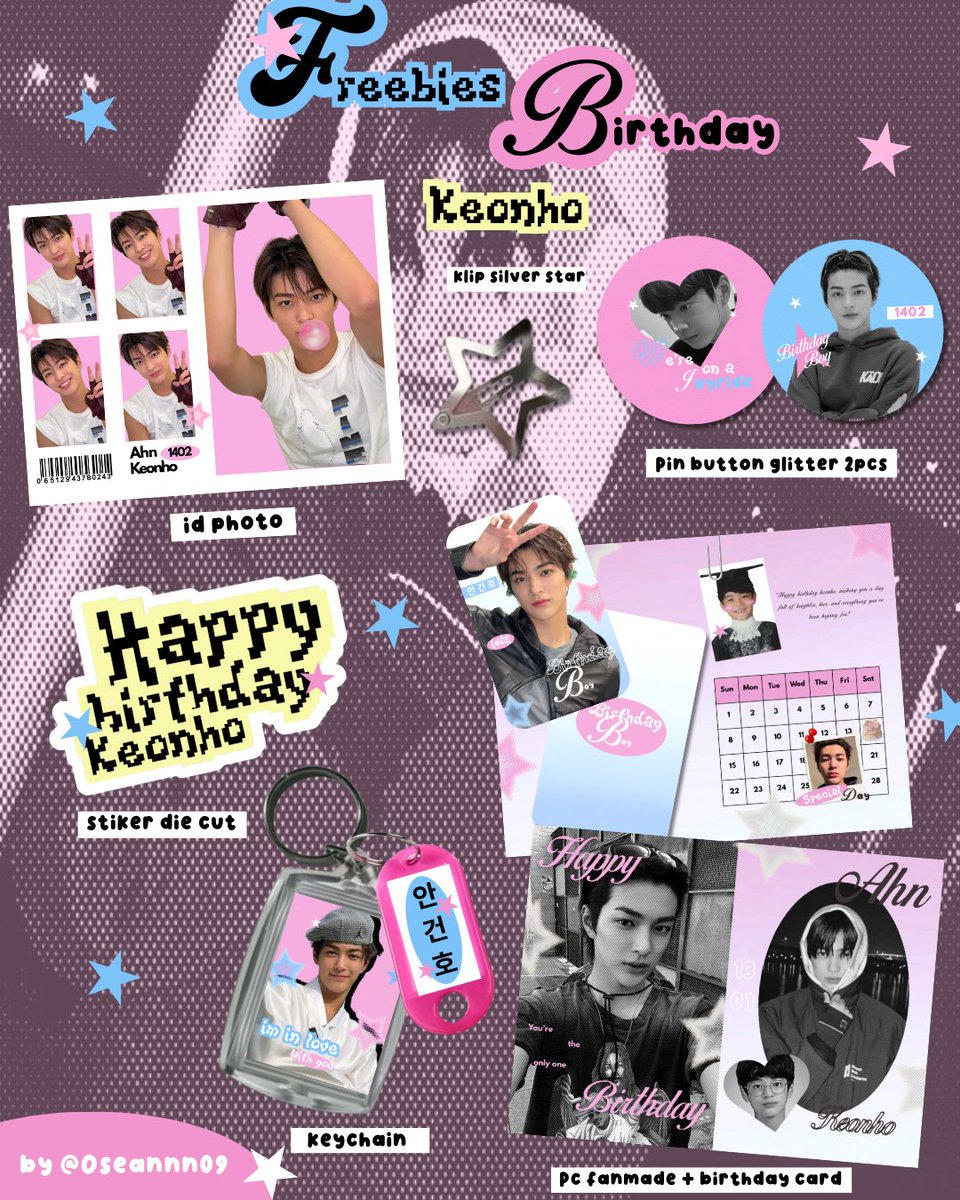 Birthday freebies #keonho #seonghyeon 
by @/Oseannn09

(Limited qty‼️)

how to claim!? 
1. Rt and like
2. ⁠Min 2pcs/Co (kalo ada sisa boleh co sisanya)
3. Claim by 🍊link will open on 16th feb (18.30 WIB)
s.shopee.co.id/6pvCQwaaBA
4. Set 15.999 (No rf)
6. ⁠Mention me if you get🫶🏻