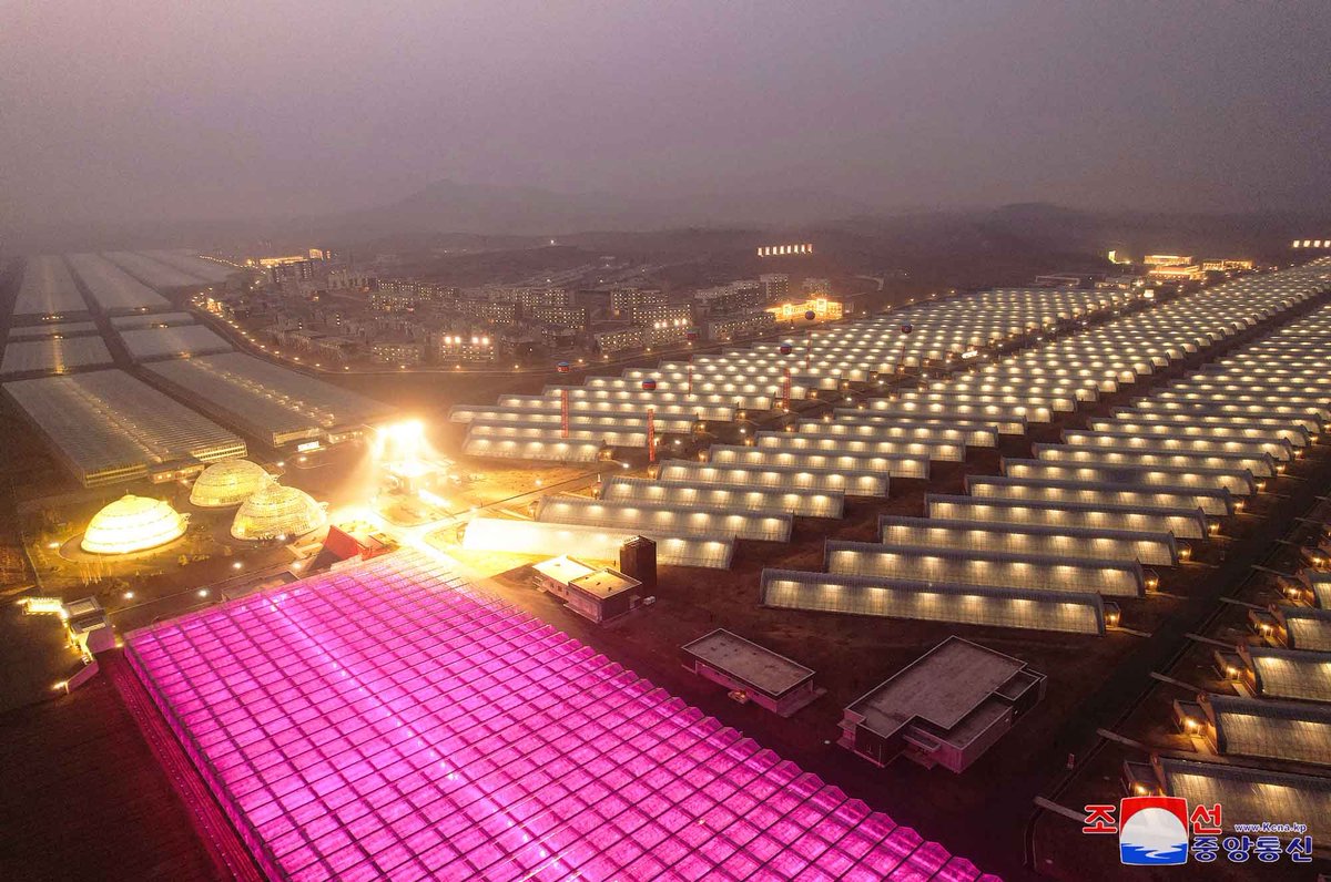 KFAintercomsec's tweet image. Marshal KIM JONG UN at the opening ceremony of the Kangdong Greenhouse Complex, March 15, 2024.