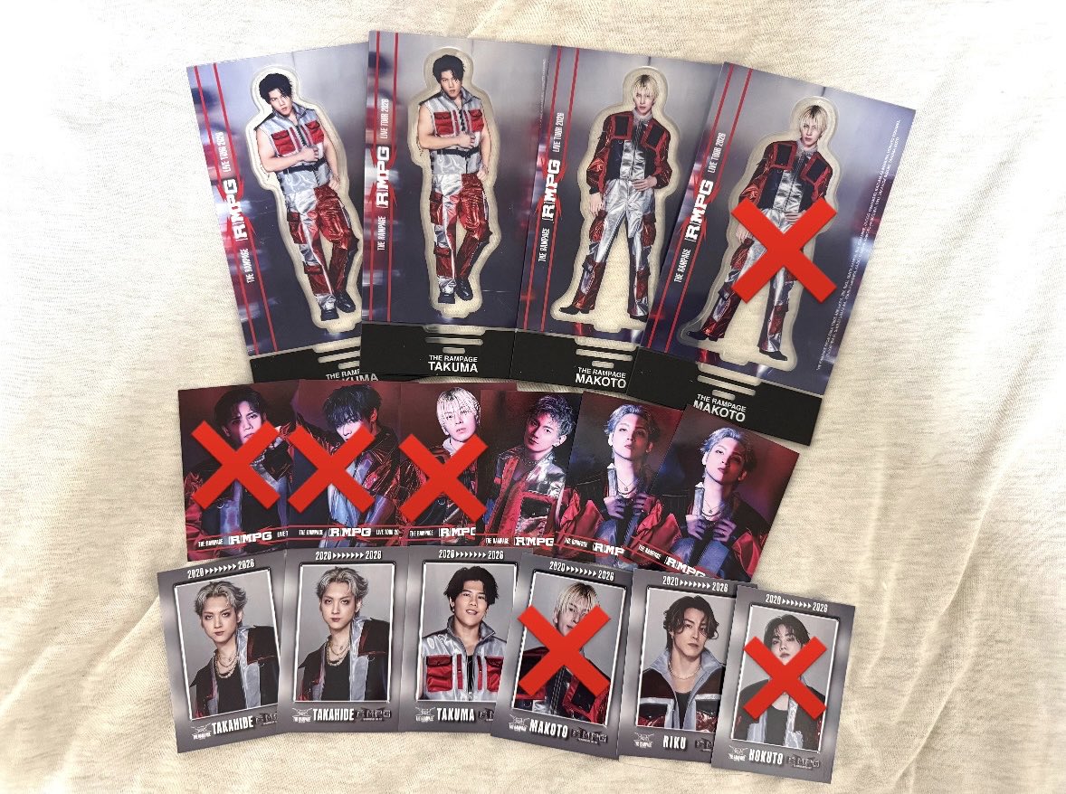 THE RAMPAGE LIVE TOUR 2026 (R) MPG ランペ アクスタ フォトカ 交換