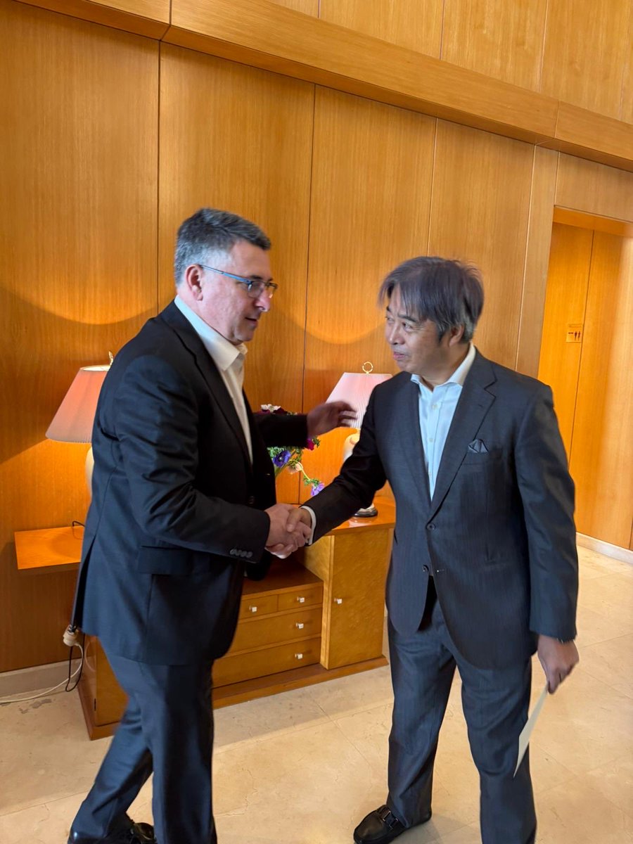 I thank Japanese Ambassador to Israel, Arai Yusuke <a href="/JapanEmb_Israel/">Embassy of Japan in Israel</a>, for hosting me on the occasion of Japan’s National Day, which was marked yesterday, and ahead of the Emperor’s birthday later this month. I expressed our congratulations for PM Takaichi's decisive victory in the
