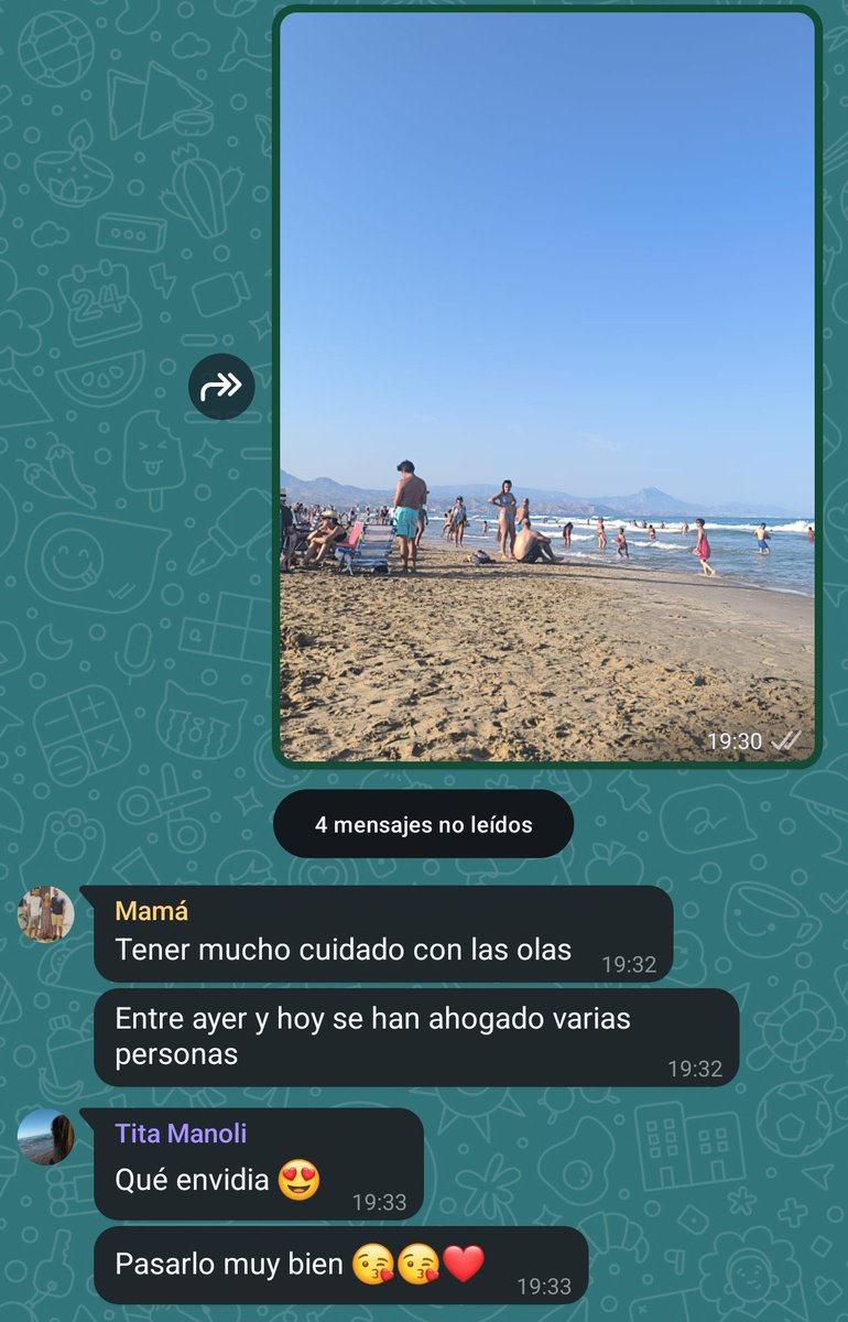 se han ahogado varias personas
que envidia 😍