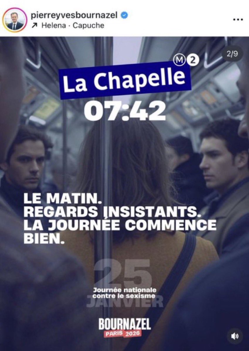 Monsieur <a href="/pybournazel/">PierreYves Bournazel</a> 
Vous reprochez à Sarah Knafo de ne pas connaître le prix du pass Navigo.

Soit.

Mais vous, vous n’avez pas l’air de bien savoir qui harcèle les femmes dans les transports à la Chapelle.

Un peu d’humilité s’il vous plaît.

Votre campagne était une honte.