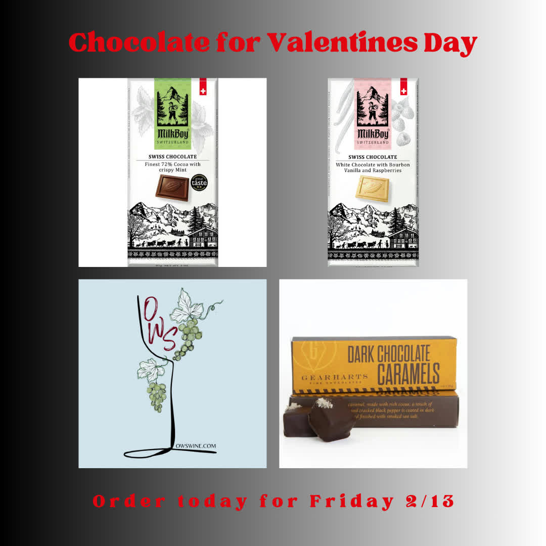 oaktonwineshop's tweet image. 💖 Valentine's Day is just around the corner! Treat your sweetie to something truly special with our delightful selection of chocolates from Milkboy Swiss Chocolates and Gearheart Dark Chocolate Caramels. 🍫✨ Order now and enjoy deliv... #ValentinesDay #Chocolates #SweetTreats