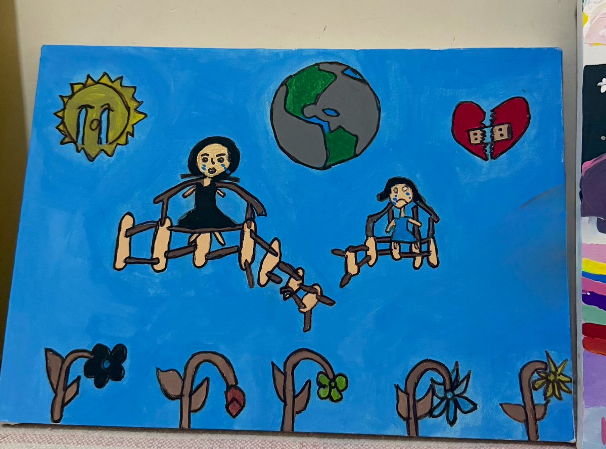 Yataktan çıkamayan
3 yaşında istismar edilen 
Senelerce şiddet gören
Annesine yapılanlara şahit olan
Şu an 7 yaşında olan bir kız çocuğunun çizdiği fotoğrafa iyi bakın!