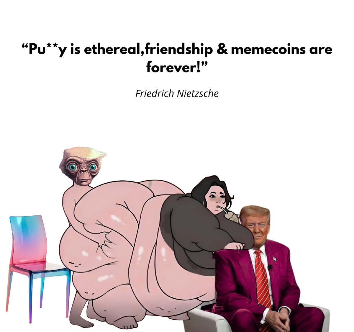 librevoid's tweet image. 🙈@ETrumpHairCoin Friendship is forever🦍 🚀 
#ETumpcoin