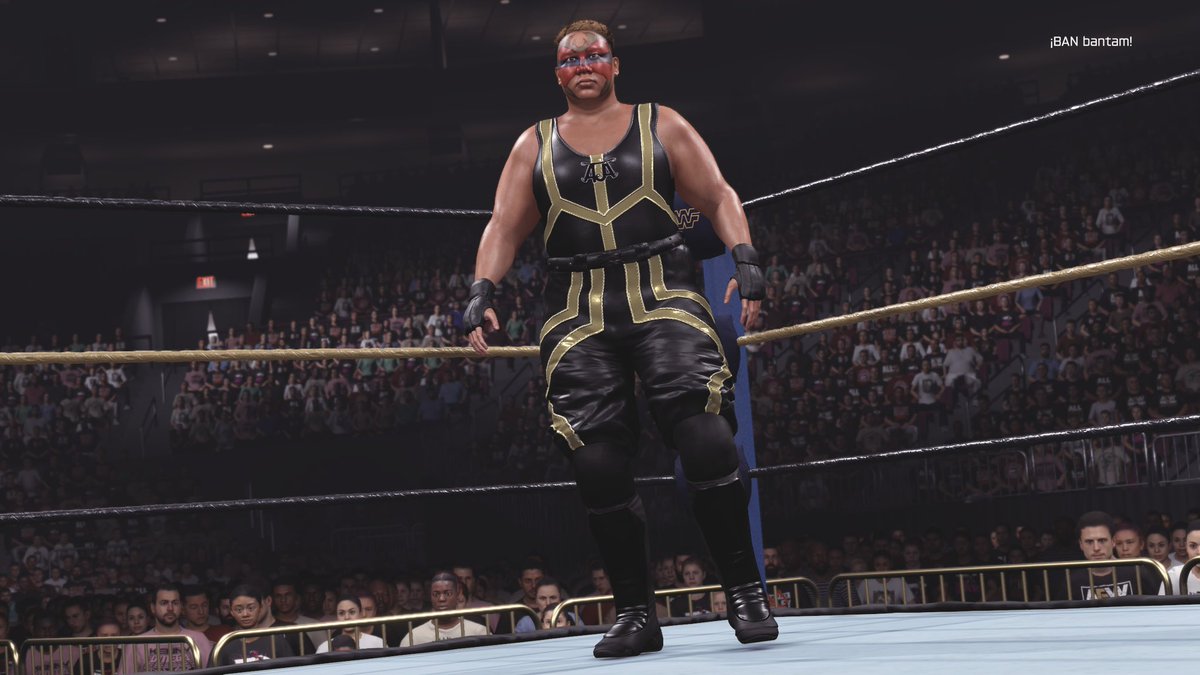 BANbantam's tweet photo. 🌙 Aja Kong #WWE2K25 🌙
now available on my page!! 
wrestlemania x arena by @titavius 

this is the second wrestler in my black history month project! https://t.co/LaIBuOLZ8B