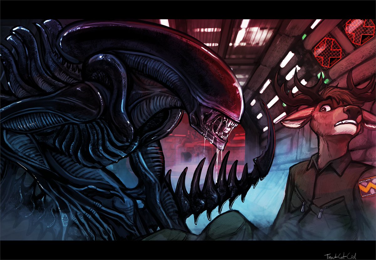 Another picture I drew for Java (FA: OneFabFox) finished almost a year ago. I LOVE drawing for him, and I'm working on a new prequel to this picture right now which should be ready to post in a couple months ;3

Short story below:
____

"This station will self destruct in T-minus