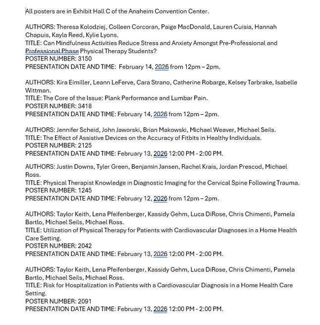 Daemen University DPT tweet media