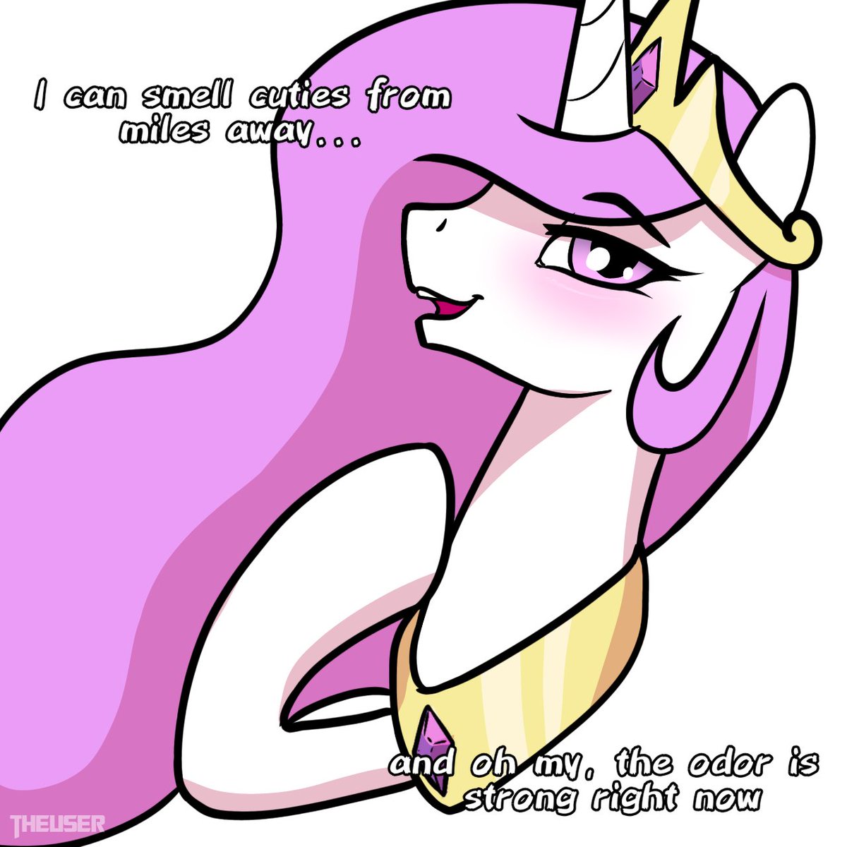 Day 12 Season 3 of Daily Celestia until I get a wife 
"Cuteness overload detected! Brace yourselves, everypony!"
#mlp #princesscelestia #dailyart #bronies #ponyart #Celestia