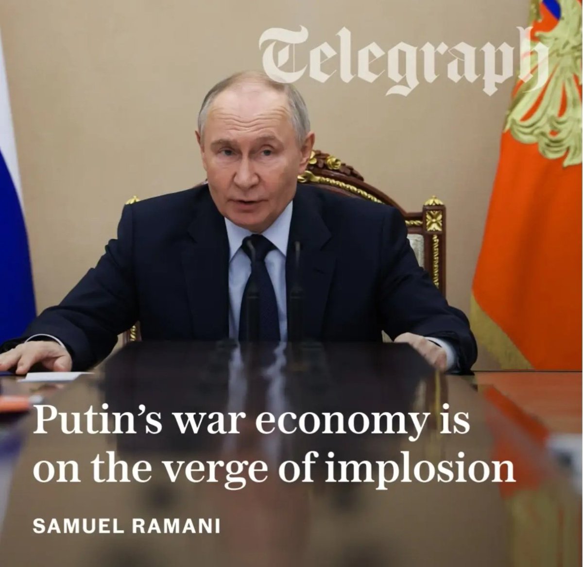 Russia's economy on the verge of collapse, every week now for the past 4 years.