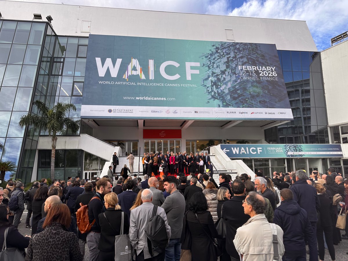 doingenia's tweet photo. Lancement officiel de la 5ᵉ édition du World Artificial Intelligence Cannes Festival. Je suis fier de notre territoire qui a su créer cet évènement qui réunit experts, chercheurs et professionnels de l'#IA  #waicf https://t.co/JUwD8KoE4F