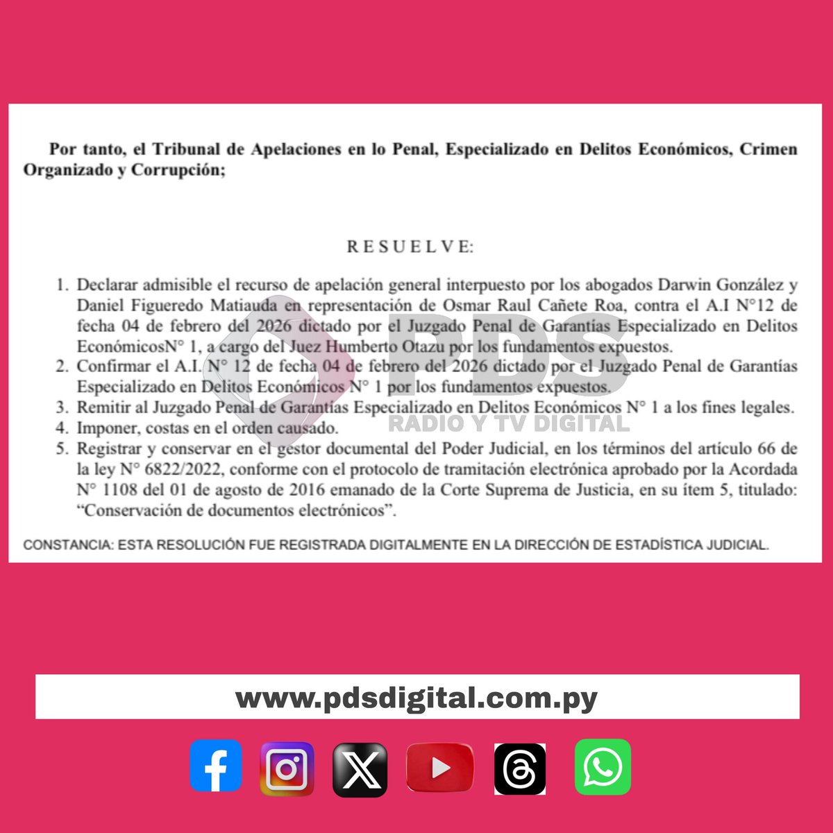 PDS Radio y Tv Digital tweet media