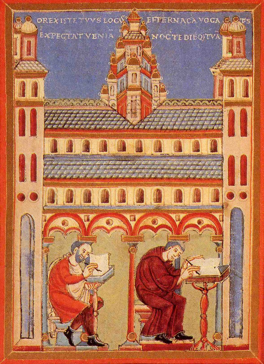 Oblivium_XII's tweet photo. Los scriptorium monásticos eran centros de copia de manuscritos. Monjes pasaban horas iluminando textos bíblicos y clásicos, preservando gran parte del saber antiguo durante la Edad Media.
#HistoriaMedieval #Manuscritos #Monasterios https://t.co/734T2ChjTU