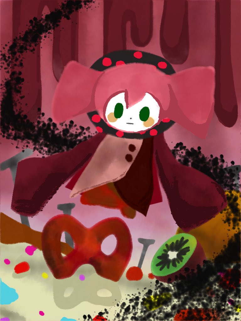 Ekitai_nekko's tweet photo. Wo ist der Käse?🧀
バレンタインが近いのでお菓子の魔女を描きました♡  シャルロッテ？ベベ？
#まどマギ #イラスト (Adobe Fresco✍) https://t.co/dHlDXu3N7r