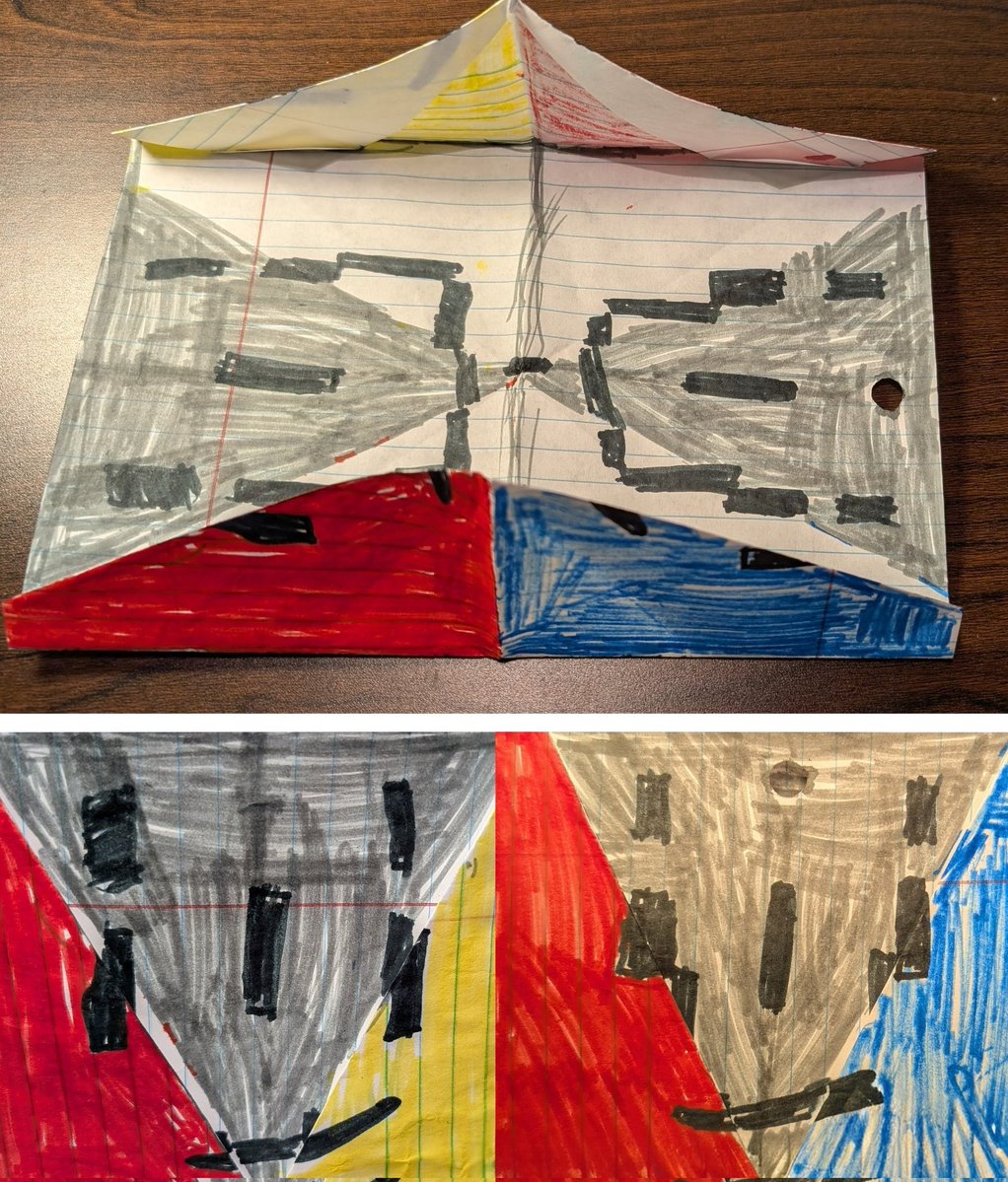 ourplayandart's tweet image. Your smile
my smile
with them, 
we built a bridge 
where we speak of life
and of missing 
(Little Amos designed a bridge. When you fold it, it has a blue smile on one side and a yellow smile on the other side)
#kidart
#drawing
#craft
#WithLove
#artcommunity 
#WritingCommunity