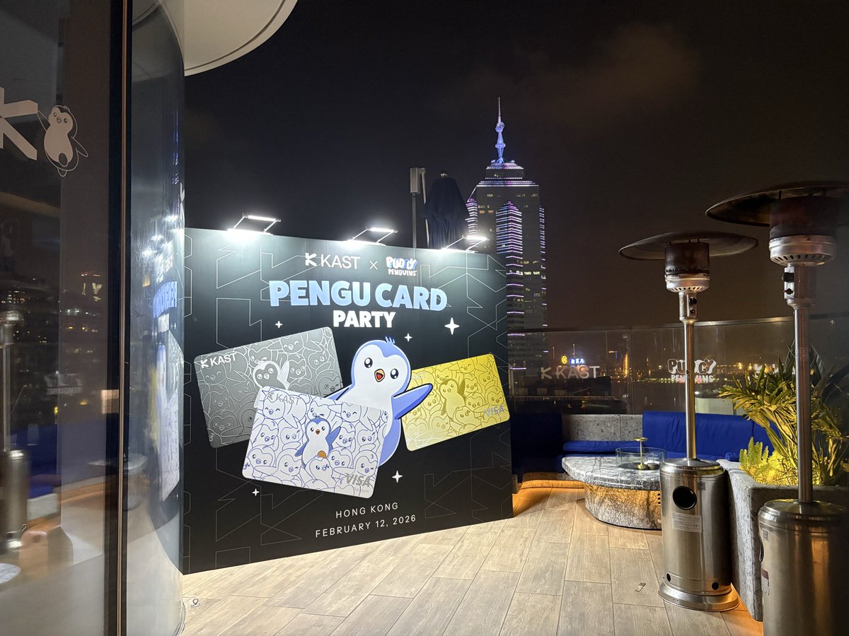 da_bright_shado's tweet photo. First look at the new PENGU KAST Card here in Hong Kong 👀

More than a card, it’s the @pudgypenguins card 🐧

Shoutout @Kastxyz and @penguasia for hosting! https://t.co/TGXd4TwLVj