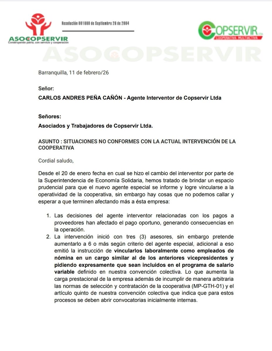 Asocopservir's tweet photo. Asamblea permanente, estamos en alerta por nuestra cooperativa,  el tiempo pasa y el gobierno no cumple lo que anuncia en medios de comunicación. https://t.co/899g7EGiEv