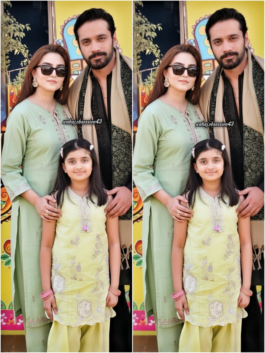 This is what complete looks like 😍♥️
Amirah with her baba &amp; mama
MashaAllah 🥰♥️👨‍👩‍👧

#WahajAli
