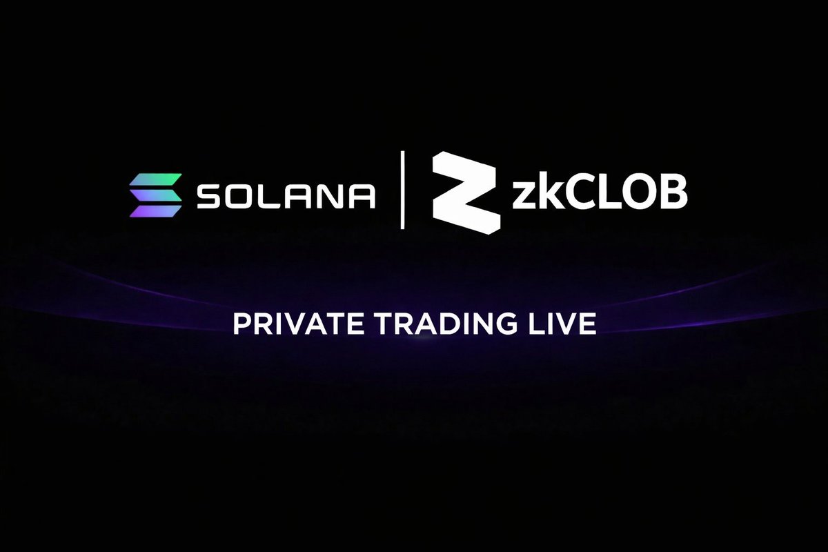 Solana integration is now LIVE on <a href="/zkCLOB/">zkCLOB</a>

You can deposit, trade and withdraw across ecosystems, bringing Solana liquidity into private on-chain markets.

Trade Solana assets like $SOL, $JUP, $RAY, $PUMP and meme favorites including $WHITEWHALE, $PENGUIN, $PIPPIN and more, all