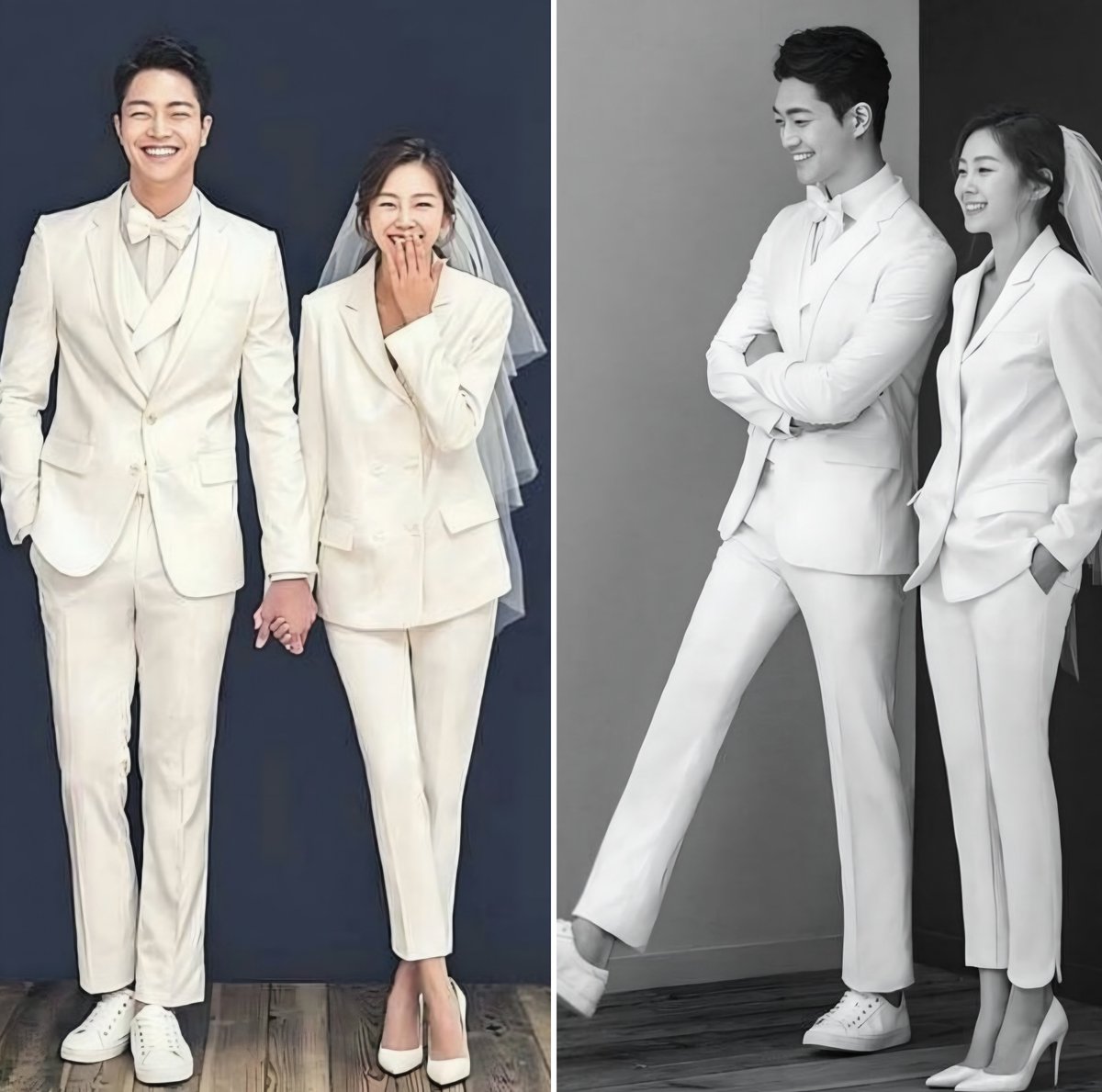 Jabz_CFC's tweet image. This Korean couple got married in matching suits. ♥️