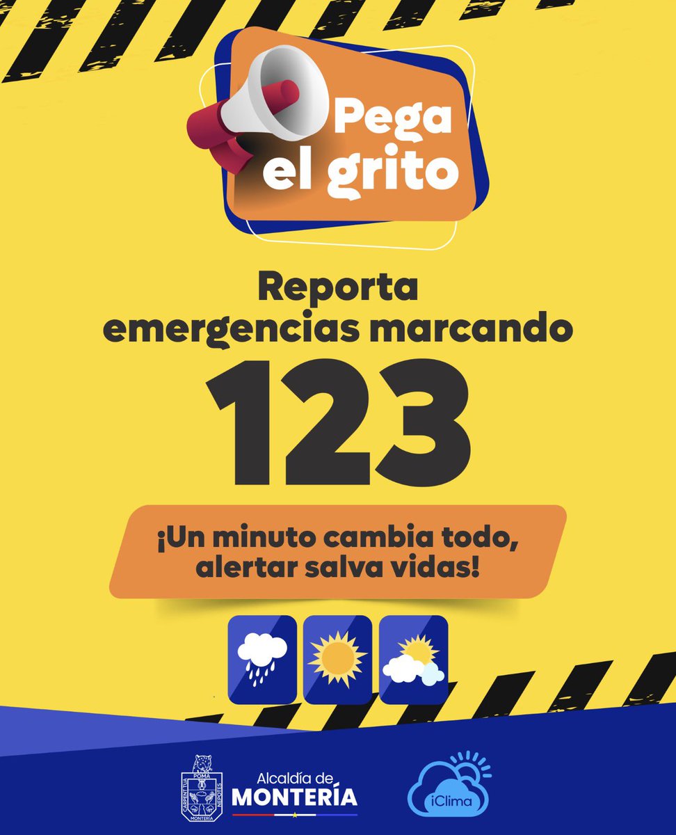 Pronóstico oficial del día – #Montería
<a href="/monterialcaldia/">Alcaldía de Montería</a> 

La Alcaldía de Montería, bajo el liderazgo del alcalde <a href="/kerguelenhugo/">Hugo F. Kerguelen G.</a> , en alianza con iClima, informa las condiciones meteorológicas previstas para hoy:

Probabilidad de lluvia: 35 %.

Predominará el tiempo mayormente