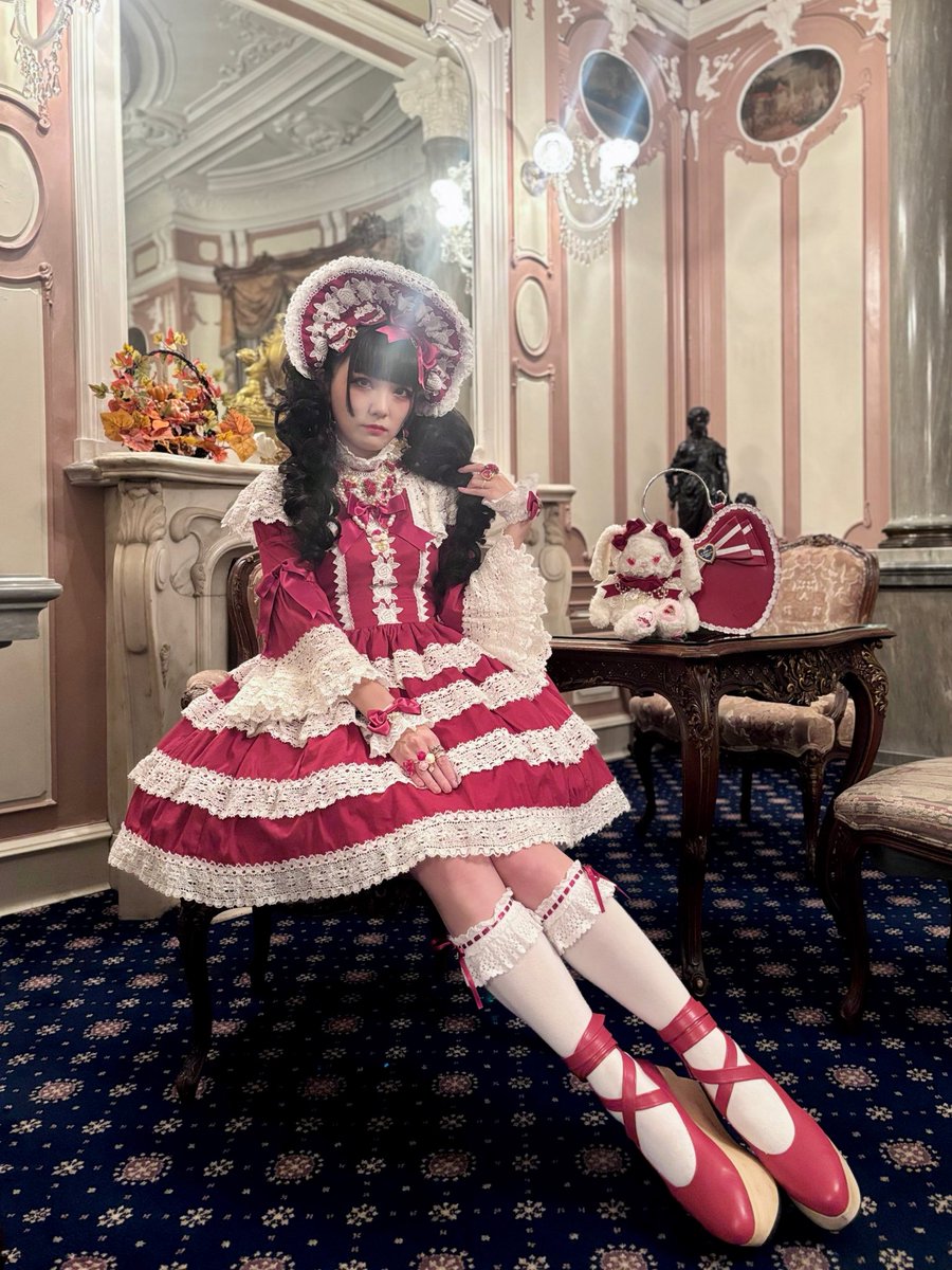 エリザベスワンピース🥀❤️🤍