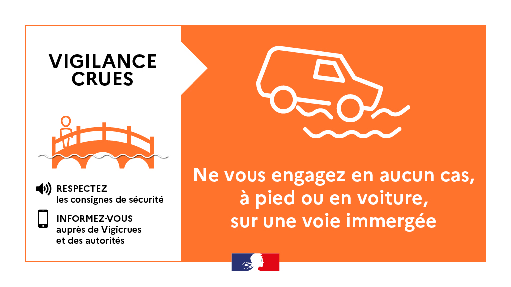 Image de Préfet d'Occitanie et de la Haute-Garonne - #TempêteNils | 📢 Information sécurité crue

Pour votre sécurité, ne vous engagez pas sur une voie i