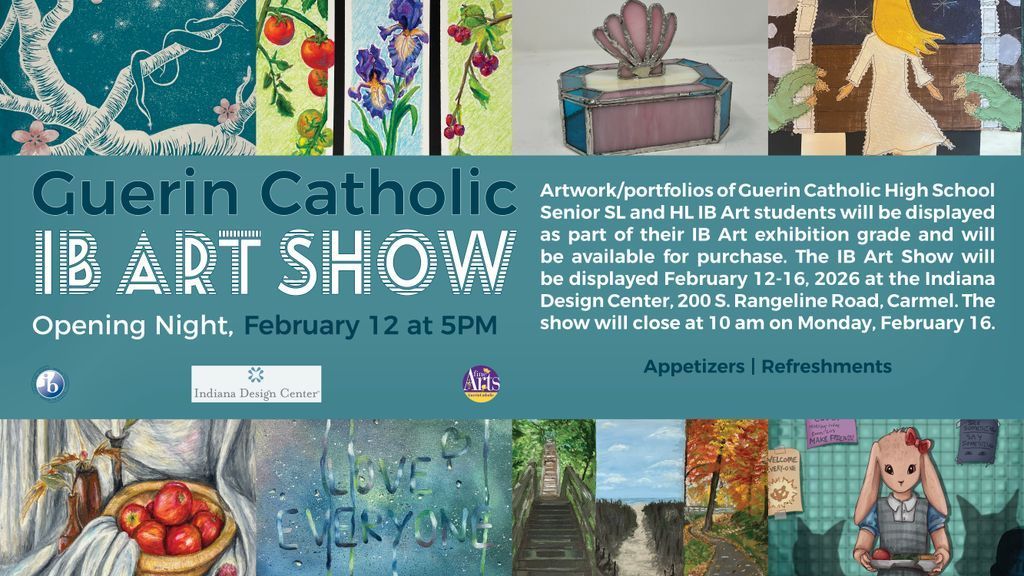 See you tonight from 5-7 PM at the Indiana Design Center at the IB Art Show!