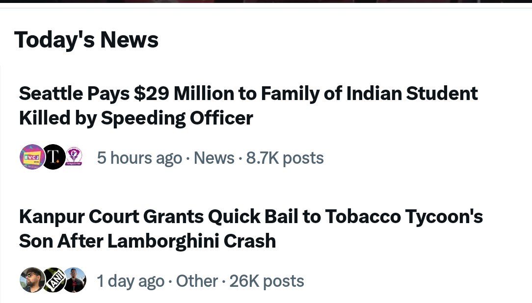 Two nations 
Two theories
Two punishments
One provides compensation 
Other provides bail on the same day.

Judiciary is a joke in India.

#LamborghiniAccident #KanpurLamborghiniCrash