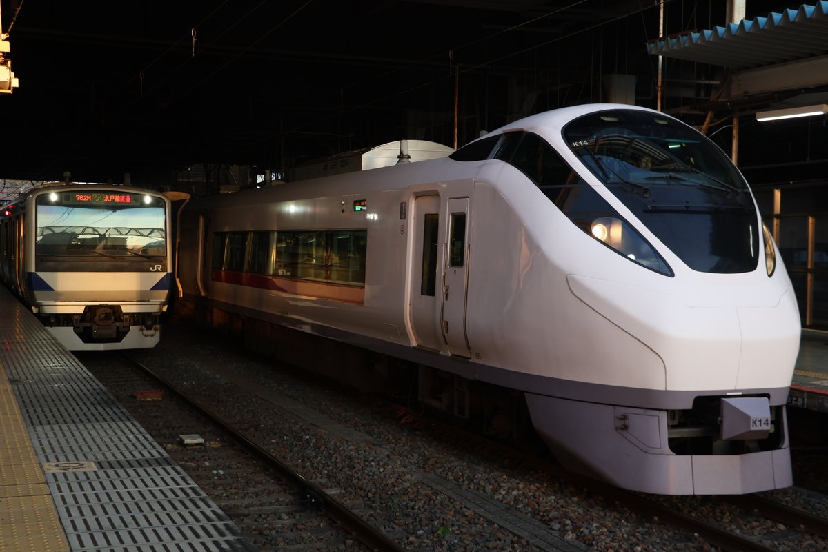 常磐線 E657系カツK14編成 76M 特急ときわ76号 品川 行 16:53-16:55