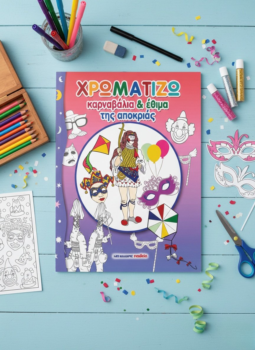 "Χρωματίζω καρναβάλια &amp; έθιμα της αποκριάς" από τις εκδόσεις Μαλλιάρης-Παιδεία!

🎭 t.ly/hyBOR 🎭

Tα παιδιά, χρωματίζοντας τις όμορφες σελίδες αυτού του βιβλίου, μαθαίνουν τα ήθη, τα έθιμα και τις παραδόσεις της Αποκριάς από όλες τις περιοχές της πατρίδας μας.